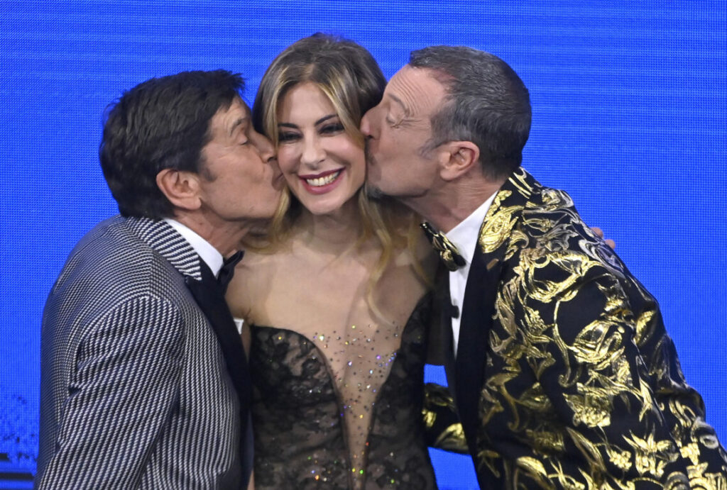 I tre conduttori della seconda serata del Festival di Sanremo 2023